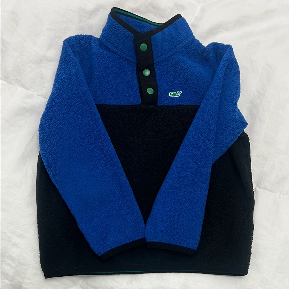 Vineyard Vines Blue and Black Pullover